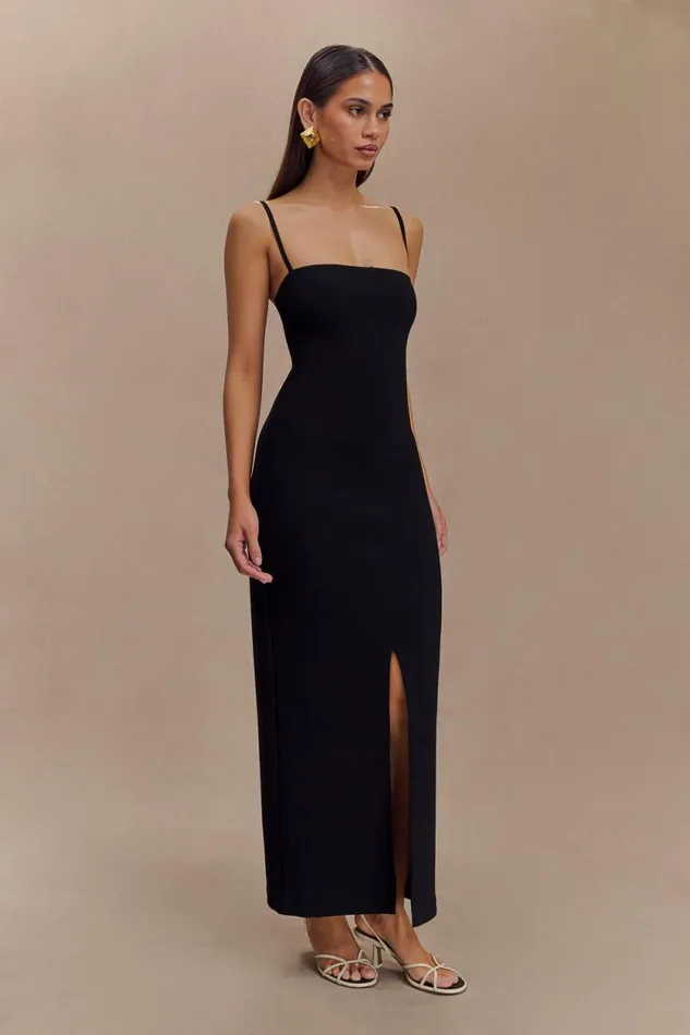 Women Meshki Dresses Delia Crepe Maxi Dress 8211 Black