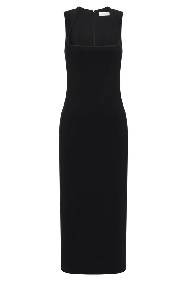 Women Meshki Dresses Frida Crepe Midi Dress 8211 Black