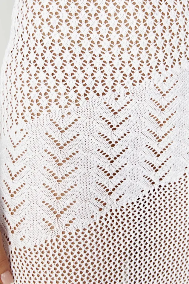 Women Meshki Dresses Jody One Shoulder Mixed Yarn Dress 8211 White