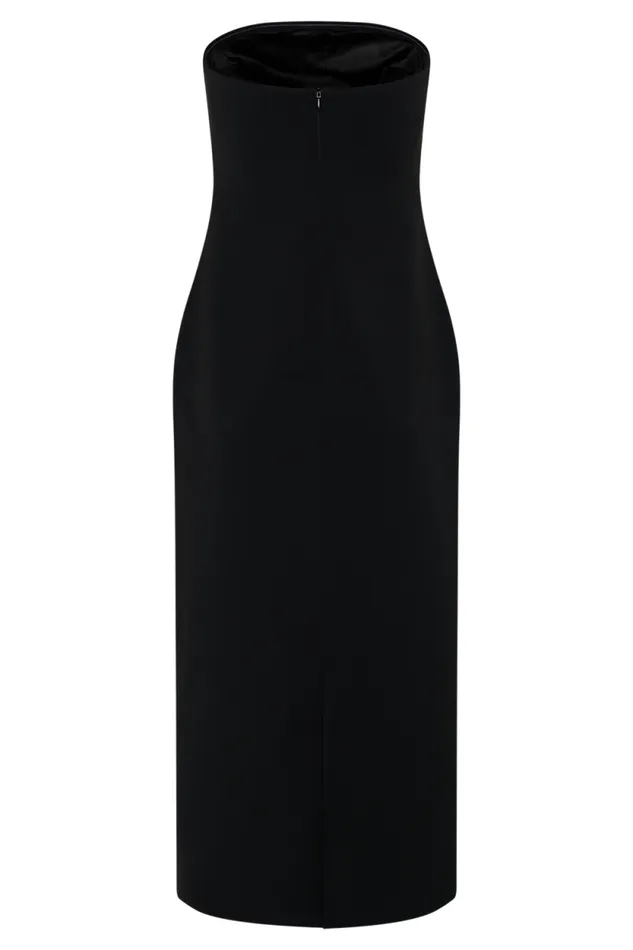 Women Meshki Dresses Sussan Strapless Midi Dress 8211 Black