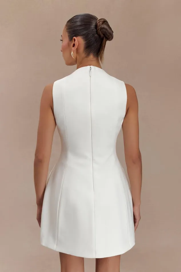 Women Meshki Dresses Winona Suiting Mini Dress With Cut Out 8211 White