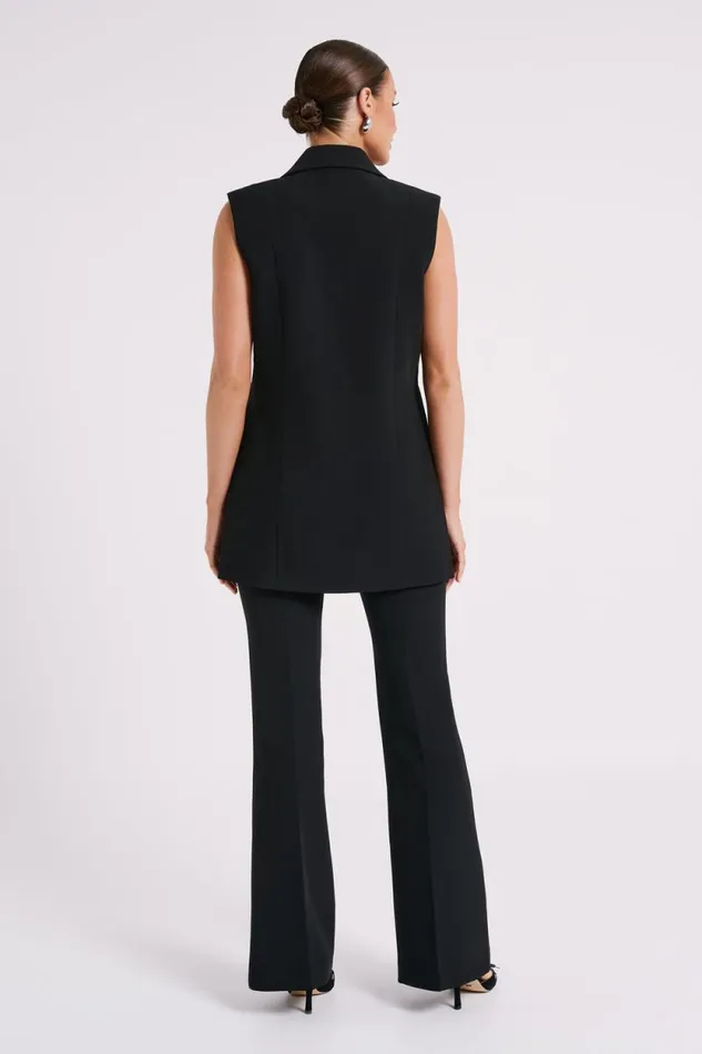 Women Meshki Outerwear Robin Oversized Suiting Vest 8211 Black