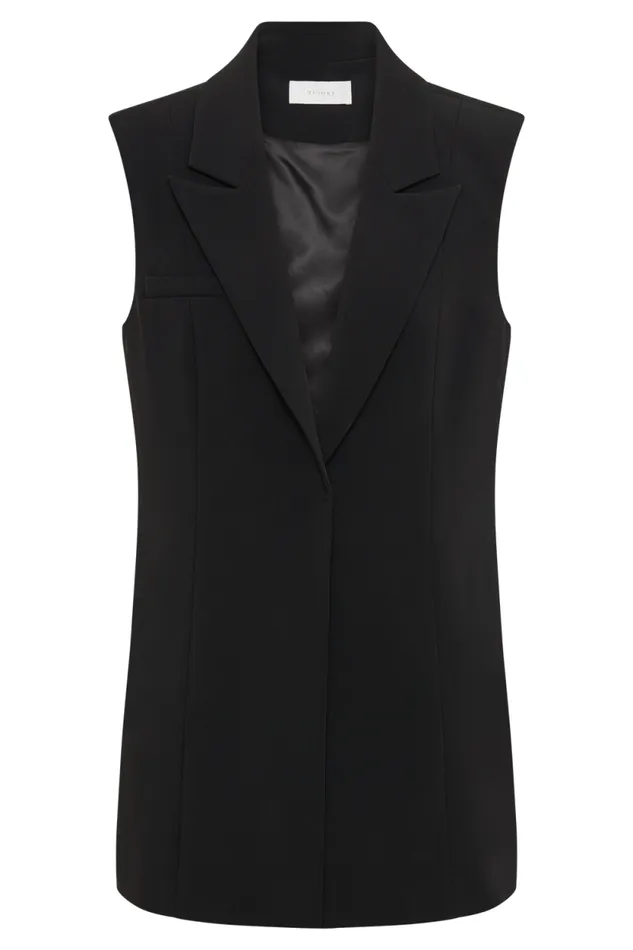 Women Meshki Outerwear Robin Oversized Suiting Vest 8211 Black