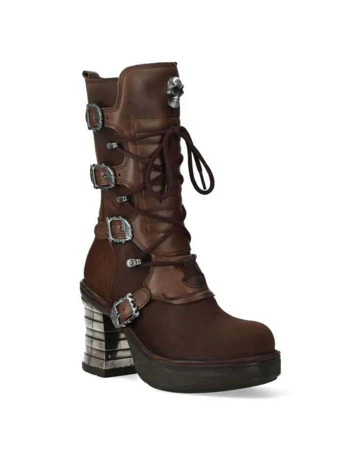 Women Metallic M8374C2 New Rock Boots Women Metallic M8374C2 New Rock Boots