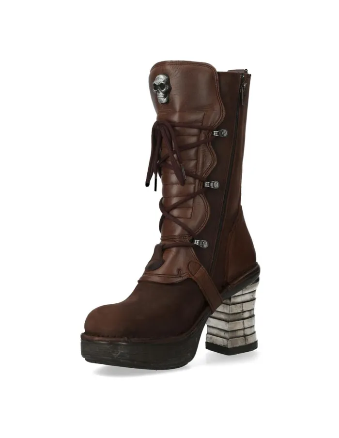 Women Metallic M8374C2 New Rock Boots Women Metallic M8374C2 New Rock Boots