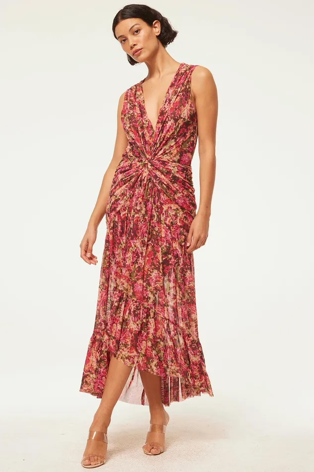 Women MISA Los Angeles Dresses AVA DRESS Sedona Abstract