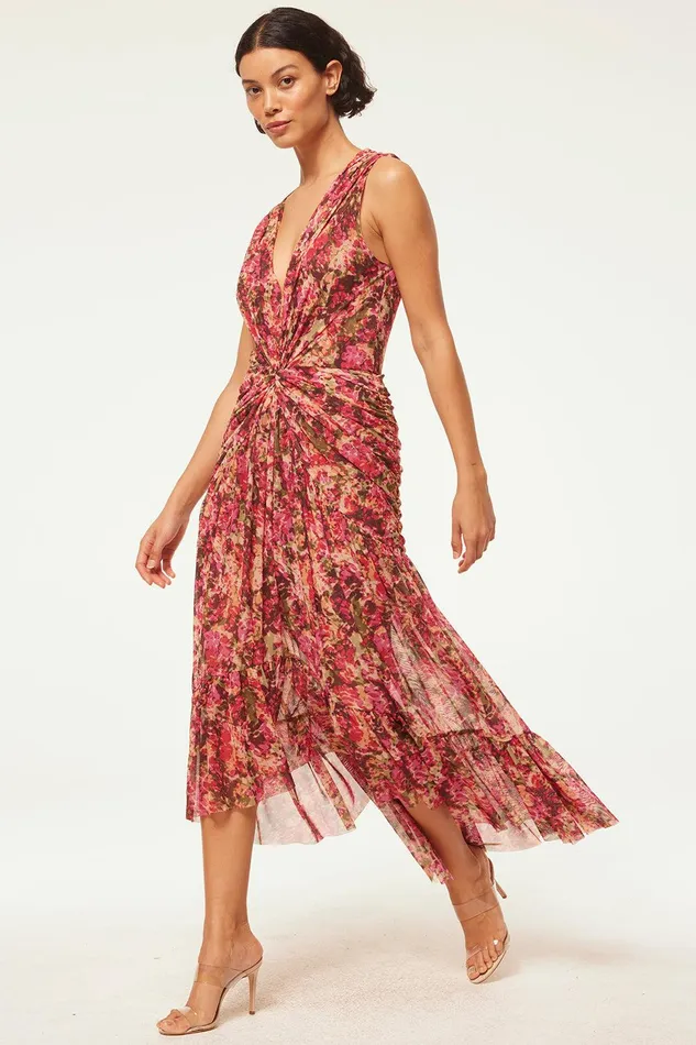 Women MISA Los Angeles Dresses AVA DRESS Sedona Abstract