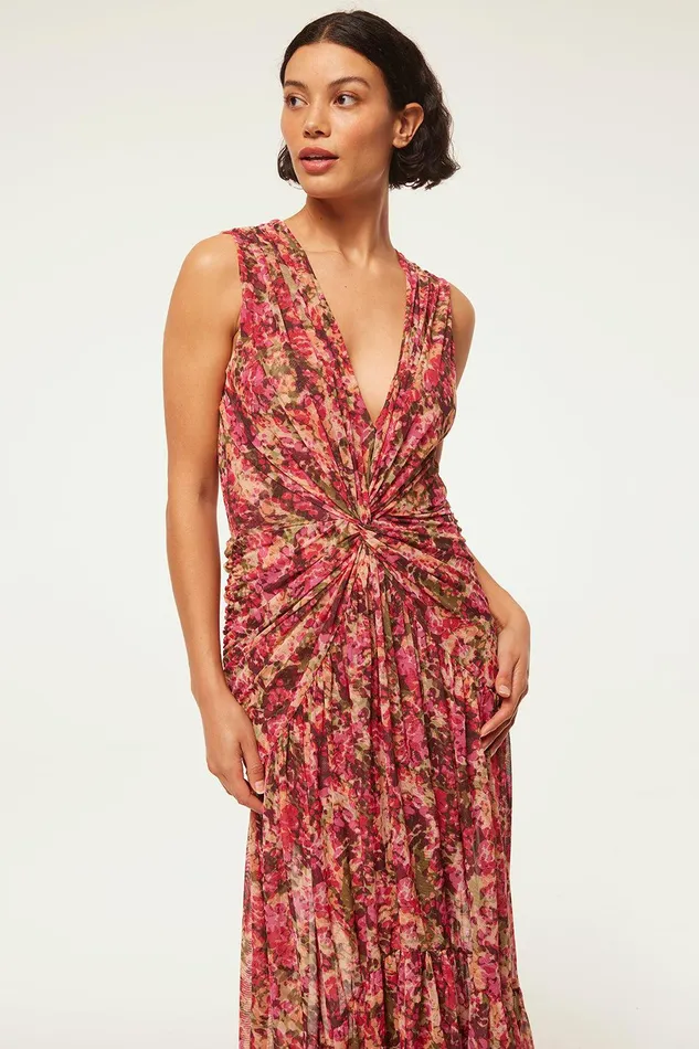 Women MISA Los Angeles Dresses AVA DRESS Sedona Abstract