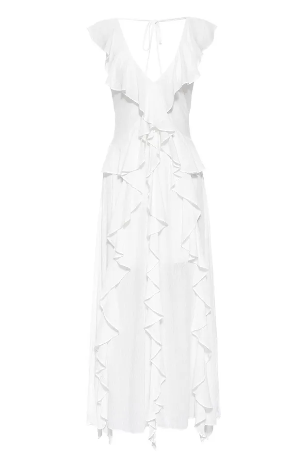 Women MISA Los Angeles Dresses CLAUDITA DRESS White