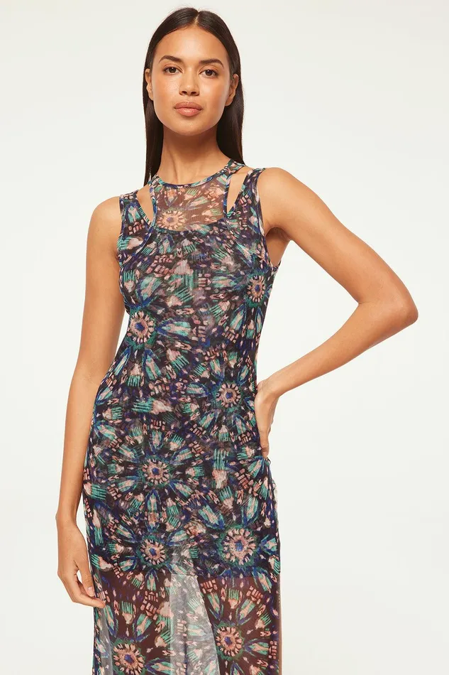 Women MISA Los Angeles Dresses FERNANDA DRESS Indigo Burst