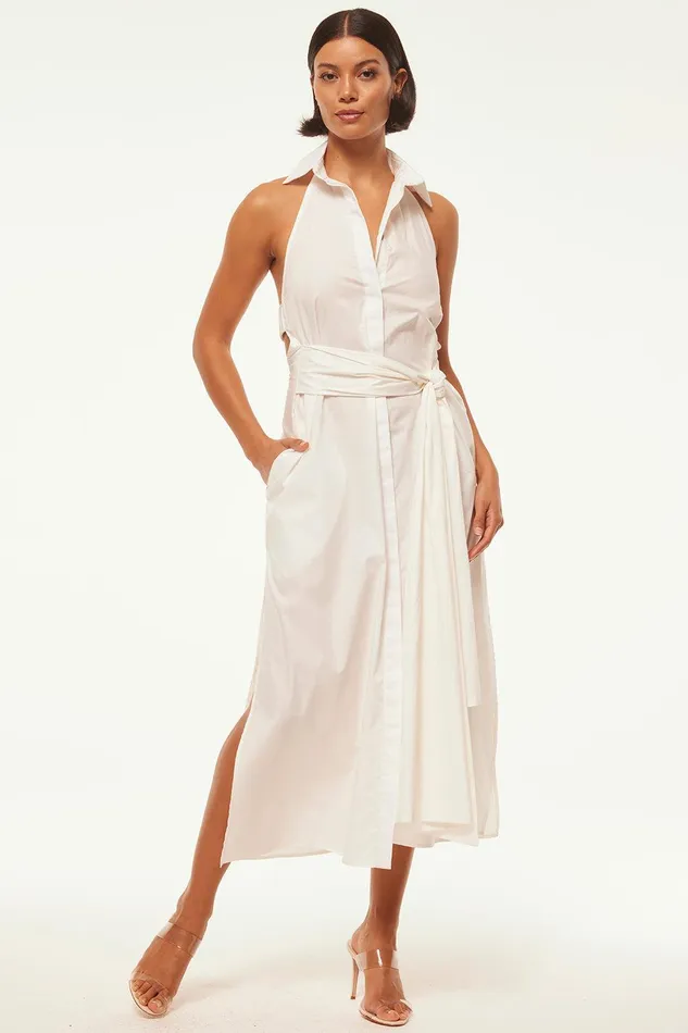 Women MISA Los Angeles Dresses JESSIKA DRESS White