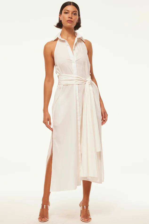 Women MISA Los Angeles Dresses JESSIKA DRESS White