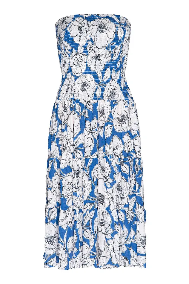 Women MISA Los Angeles Dresses LOLA CONVERTIBLE Gardenia Crinkle