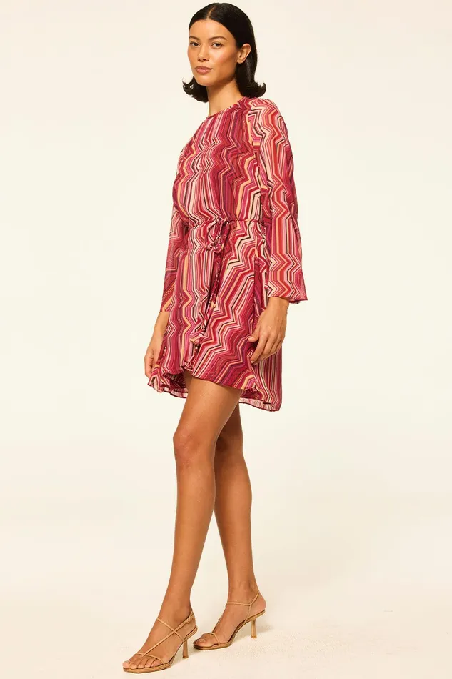 Women MISA Los Angeles Dresses PETRA DRESS La Banda Crimson