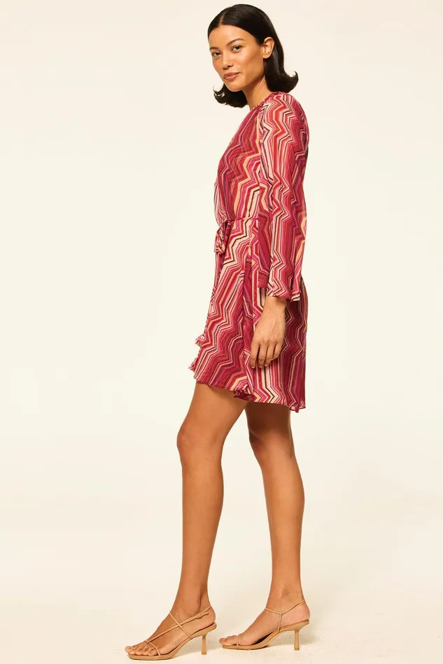 Women MISA Los Angeles Dresses PETRA DRESS La Banda Crimson