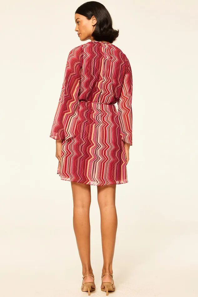 Women MISA Los Angeles Dresses PETRA DRESS La Banda Crimson