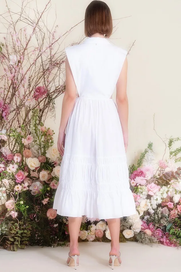 Women MISA Los Angeles Exclusives NICOLE DRESS White