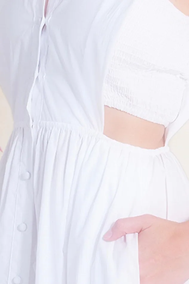 Women MISA Los Angeles Exclusives NICOLE DRESS White