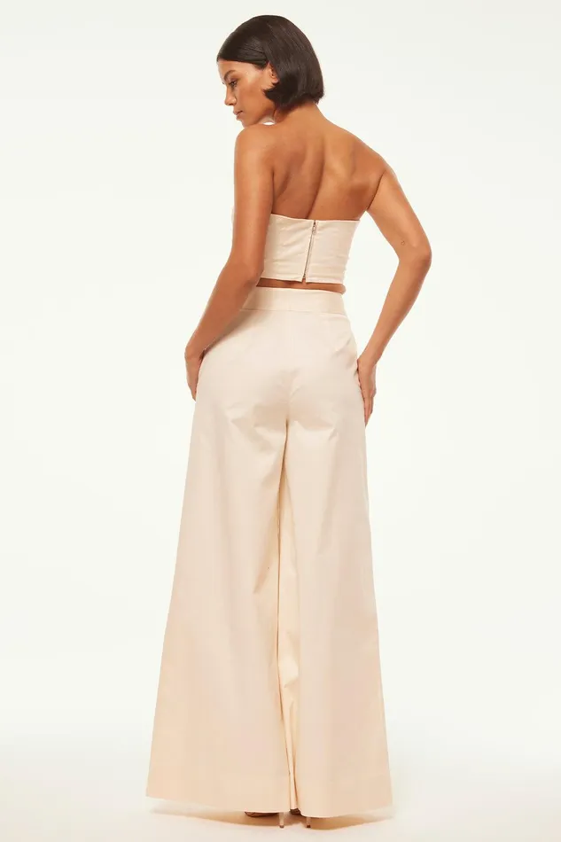 Women MISA Los Angeles Pants NICO PANT Parchment