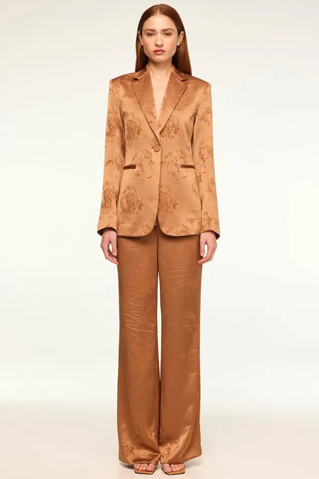 Women MISA Los Angeles Pants REMI PANT Straw Jacquard
