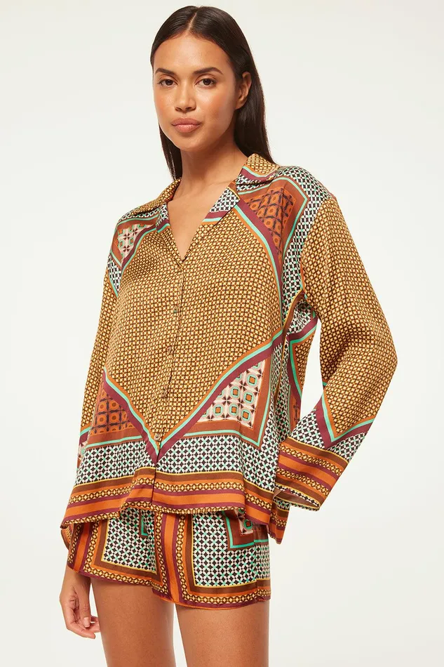 Women MISA Los Angeles Skirts and Shorts ELAM SHORT Positano Scarf