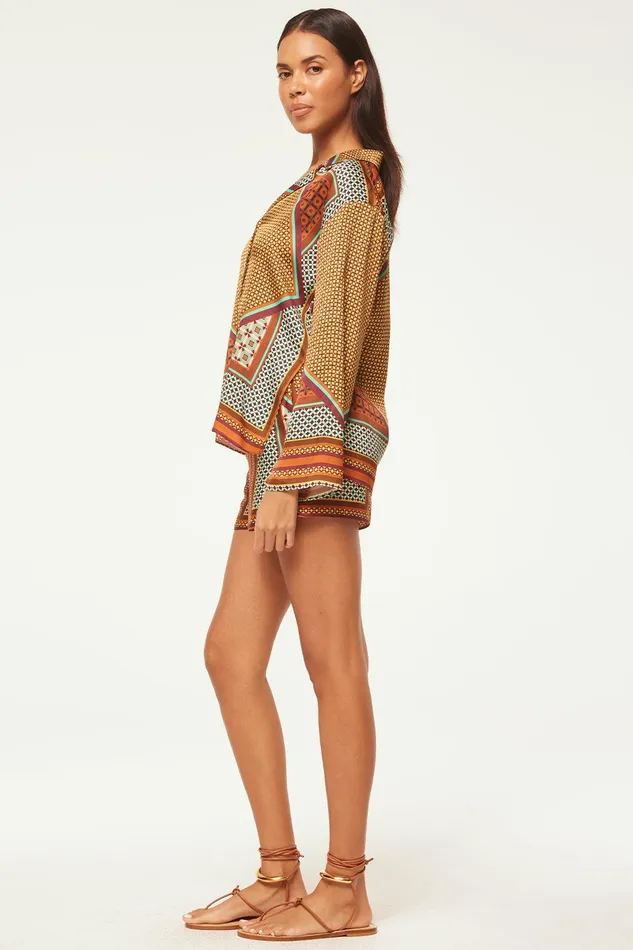 Women MISA Los Angeles Skirts and Shorts ELAM SHORT Positano Scarf
