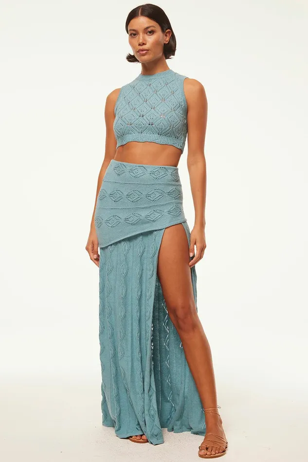 Women MISA Los Angeles Skirts and Shorts NADIM SKIRT Blue