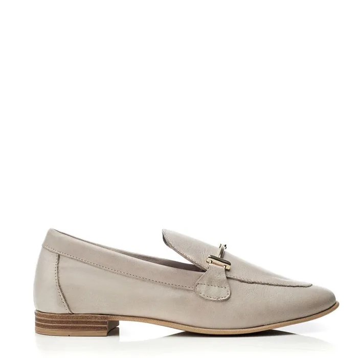 Women Moda In Pelle Casual Shoes Bsoleful BWinnie Beige Leather