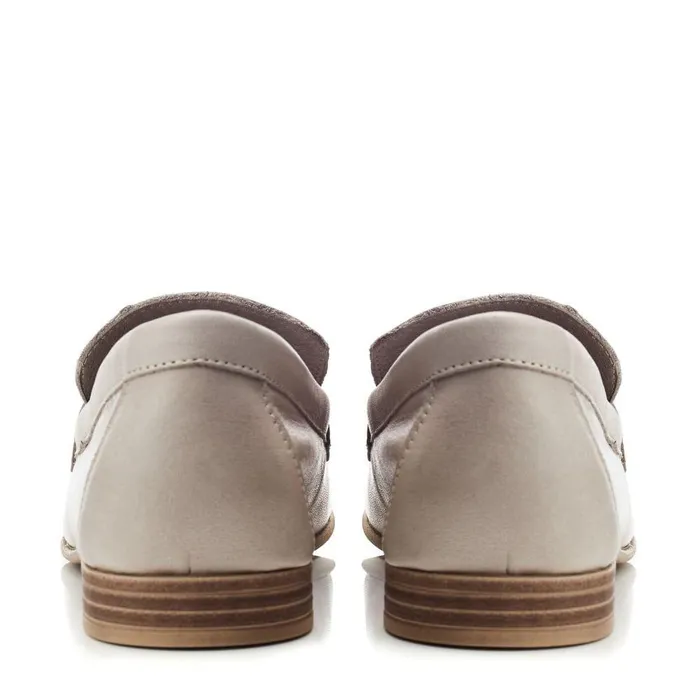 Women Moda In Pelle Casual Shoes Bsoleful BWinnie Beige Leather