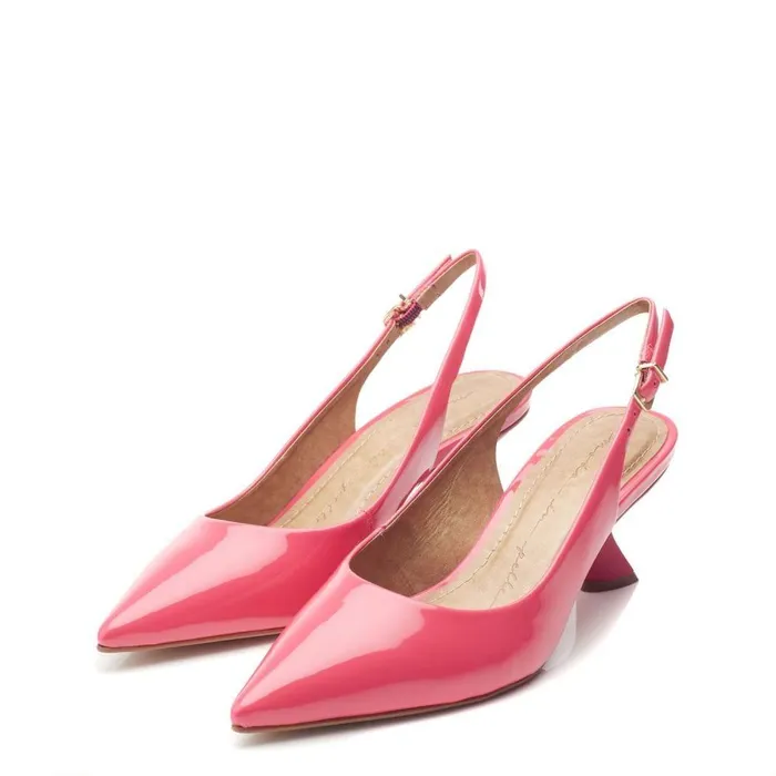 Women Moda In Pelle Court Shoes Jeyelia Pink Patent Leather