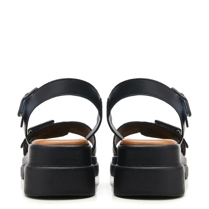 Women Moda In Pelle Heeled Sandals Shoon Sh Shore Black Leather