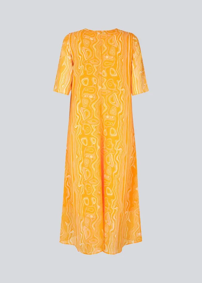 Women Modstrm Dresses DonteMD Long Print Dress Peachy Swirl Women Modstrm Dresses DonteMD Long Print Dress Peachy Swirl