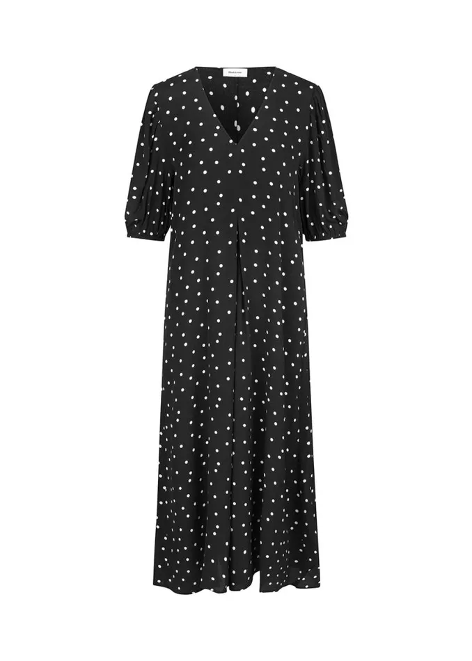 Women Modstrm Dresses RidderMD Print Dress Black Polka Dot Women Modstrm Dresses RidderMD Print Dress Black Polka Dot