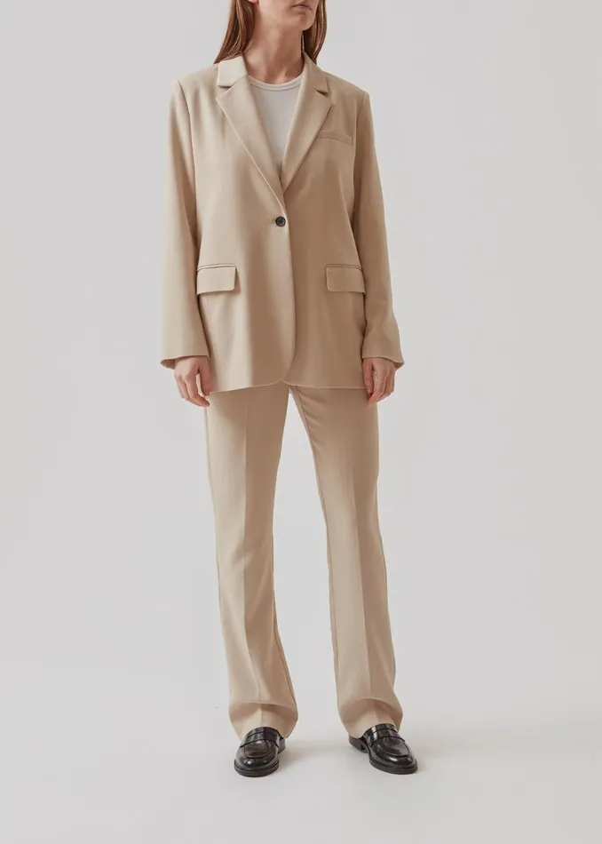 Women Modstrm Suits Gale Straight Pants Powder Sand