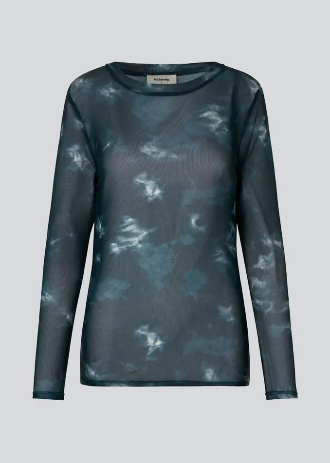 Women Modstrm Tops CliffordMD LS Print Top Midnight Tie Dye Women Modstrm Tops CliffordMD LS Print Top Midnight Tie Dye