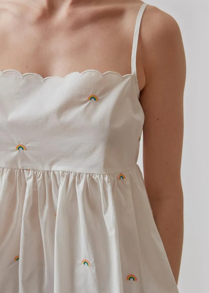 Women Modstrm Tops PernilleMD Strap Top Soft White Women Modstrm Tops PernilleMD Strap Top Soft White