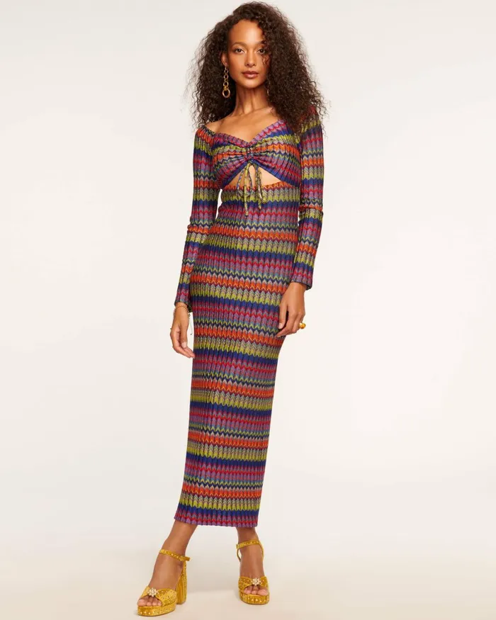 Women Natalie Cutout Maxi Dress Retro Chevron Ramy Brook Dresses Women Natalie Cutout Maxi Dress Retro Chevron Ramy Brook Dresses
