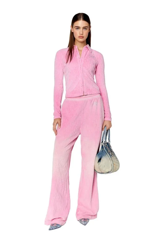 Women PMuse Pink Diesel Trousers And Shorts