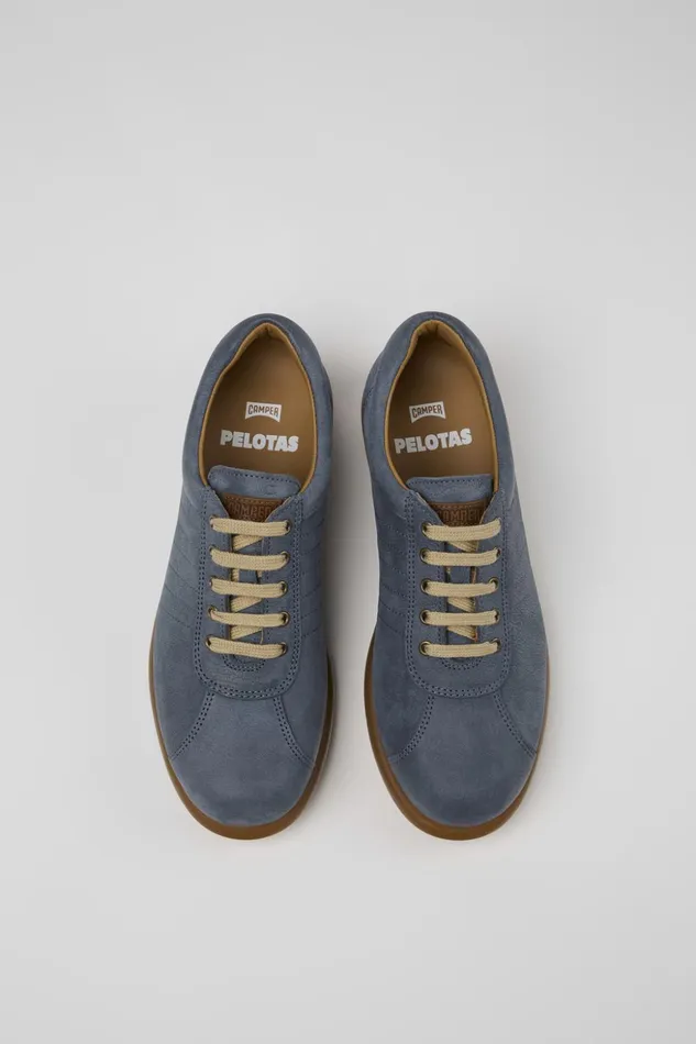 Women Pelotas Blue Nubuck Shoe Camper Casual Shoes Women Pelotas Blue Nubuck Shoe Camper Casual Shoes