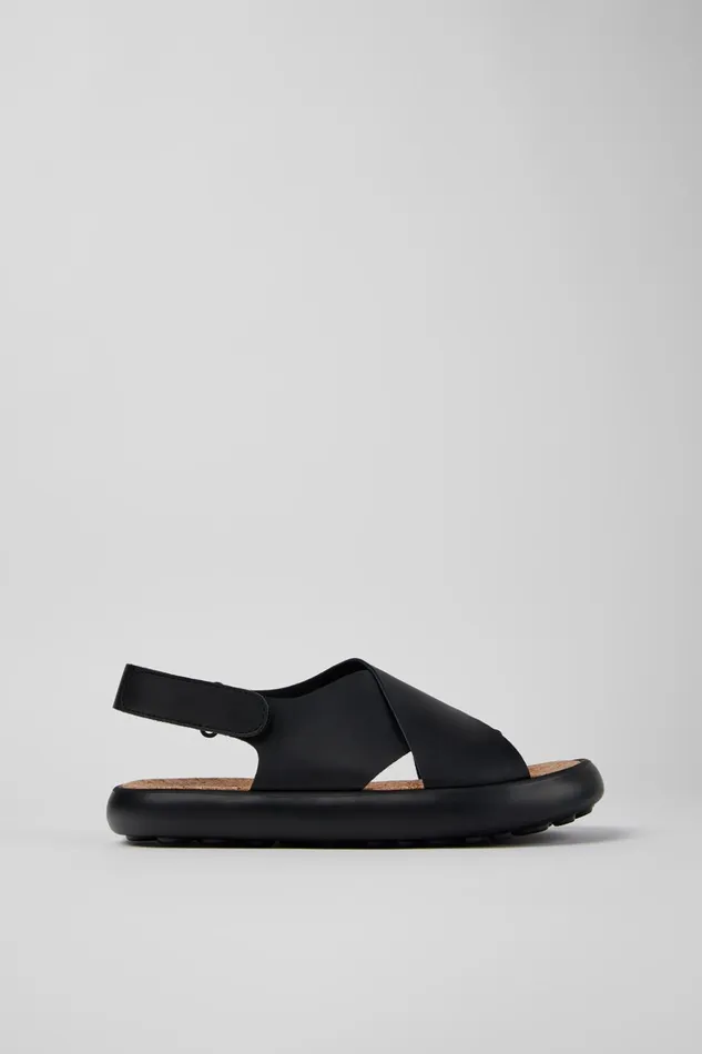 Women Pelotas Flota Black Leather Crossstrap Sandal Camper Sandals Women Pelotas Flota Black Leather Crossstrap Sandal Camper Sandals