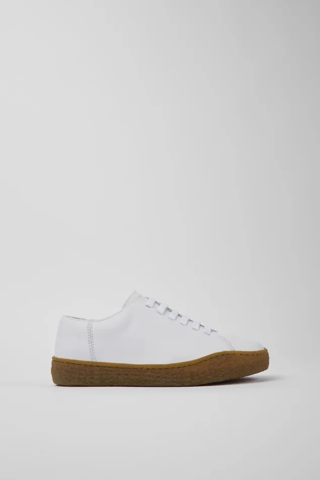 Women Peu Terreno White Leather Shoes Camper Sneakers Women Peu Terreno White Leather Shoes Camper Sneakers