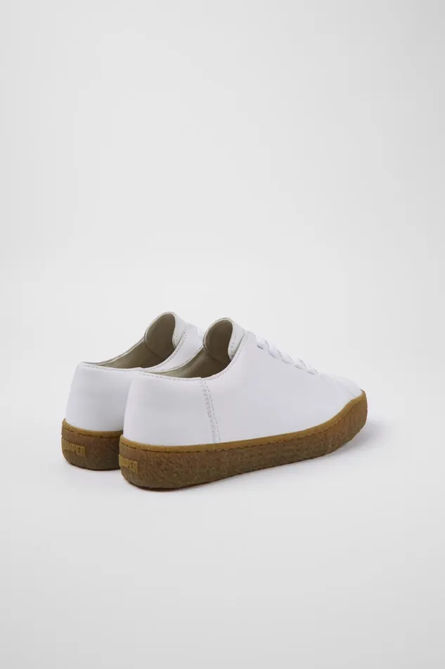 Women Peu Terreno White Leather Shoes Camper Sneakers Women Peu Terreno White Leather Shoes Camper Sneakers