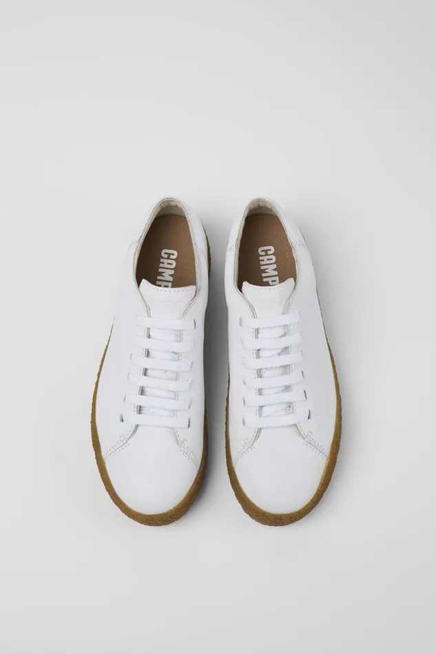 Women Peu Terreno White Leather Shoes Camper Sneakers Women Peu Terreno White Leather Shoes Camper Sneakers