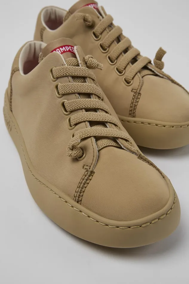 Women Peu Touring Beige Textile Sneaker Camper Sneakers