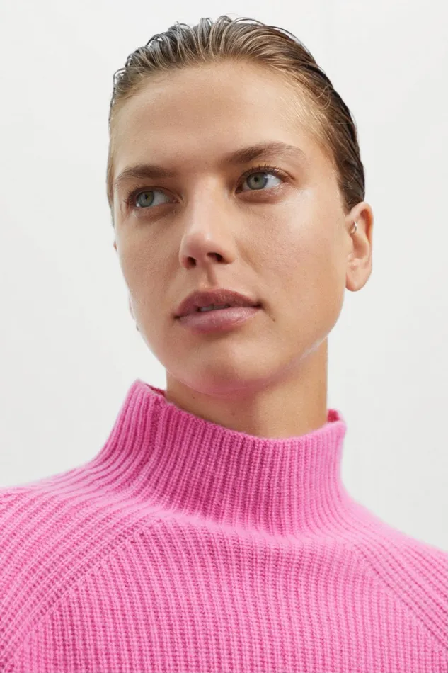 Women Pink Ginko Knitted Jumper Ecoalf Knitwear