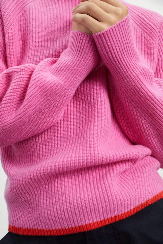 Women Pink Ginko Knitted Jumper Ecoalf Knitwear
