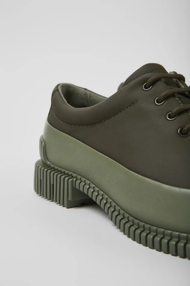 Women Pix Green Shoes Camper Flat Shoes