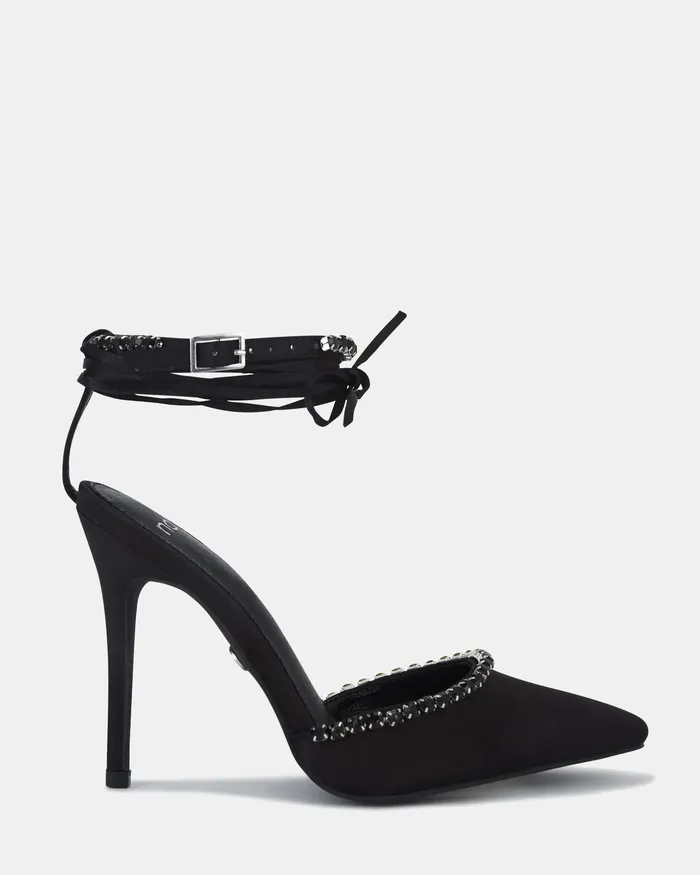 Women Pumps NOVO Shoes ZIRGO BLACK Stilettos
