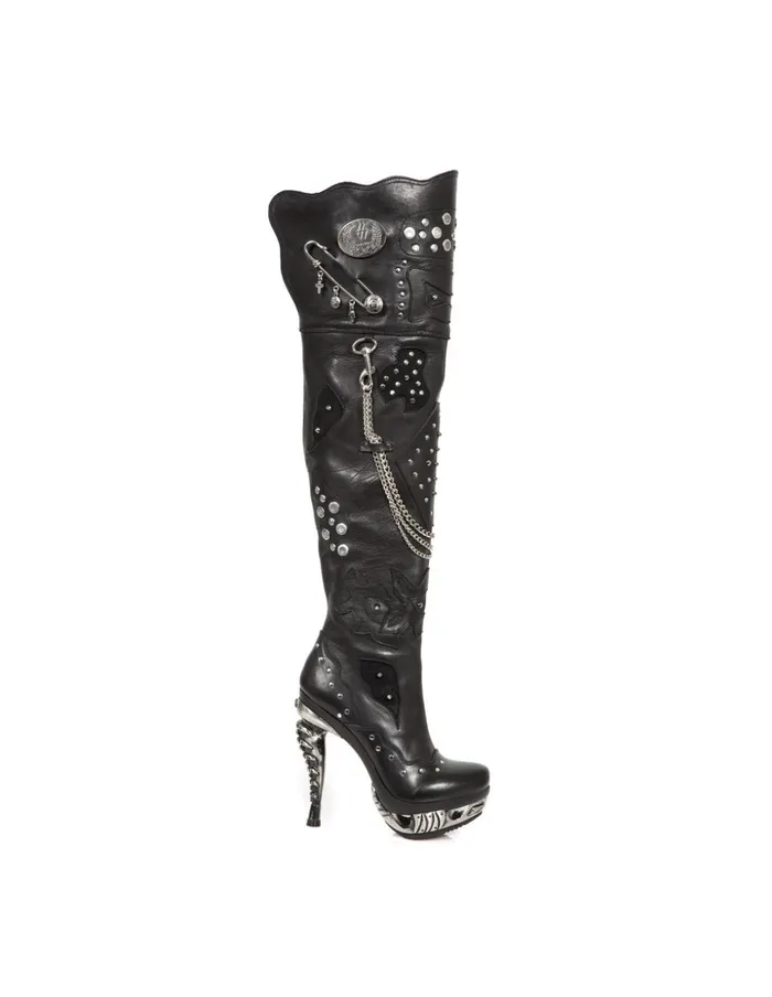 Women Punk MMag091C1 New Rock High Heels