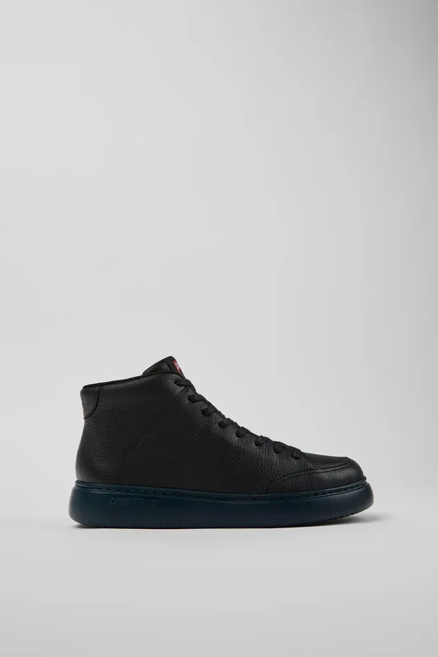 Women Runner K21 Black Leather Sneakers Camper Ankle Boots Women Runner K21 Black Leather Sneakers Camper Ankle Boots